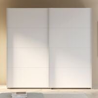 Line vaatekaappi liukuovilla 220x210 valkoinen